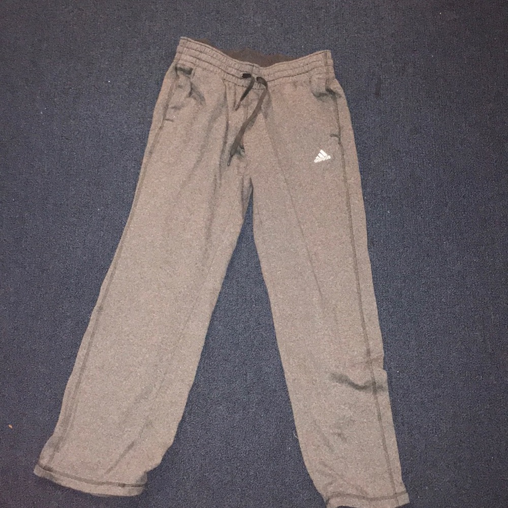 Charcoal grey adidas sweatpants